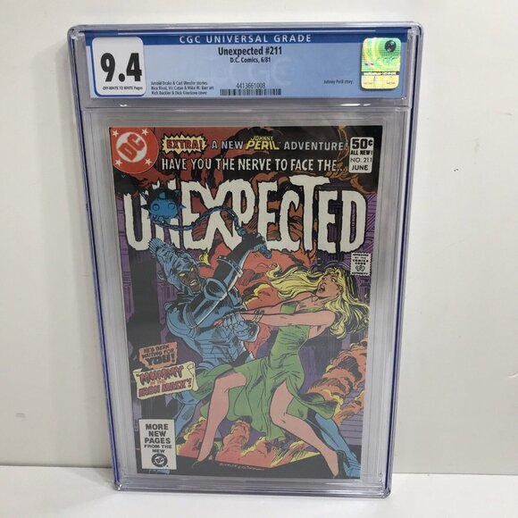 UNEXPECTED 211 High Grade DC Comic CGC Graded 9.4 Bronze Age Horror - Picture 1 of 7